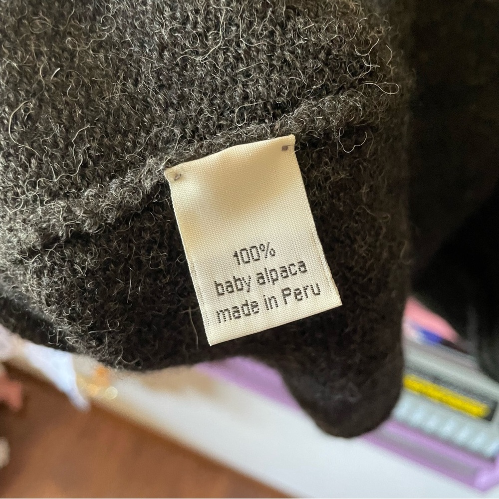 Chiri baby alpaca v-neck button front cardigan - Picture 5 of 5